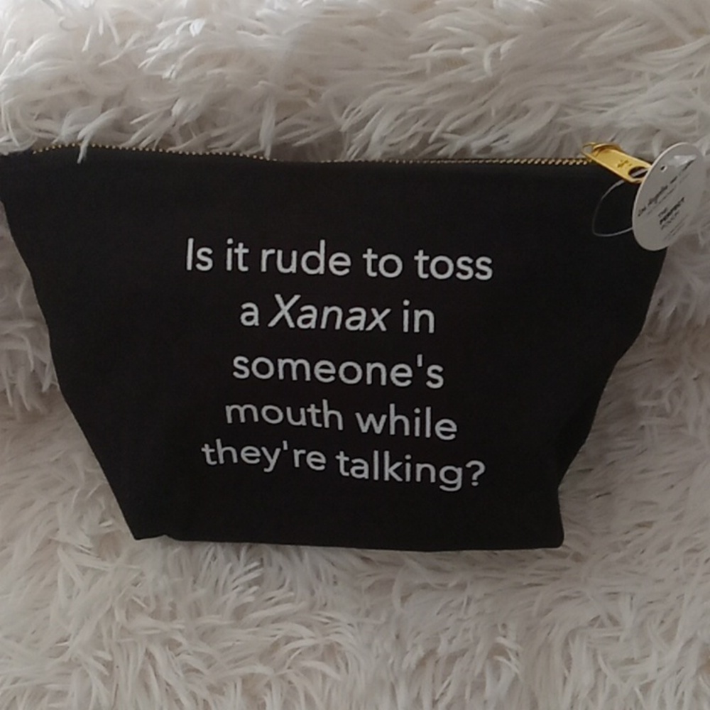 Small black pouch Funny saying